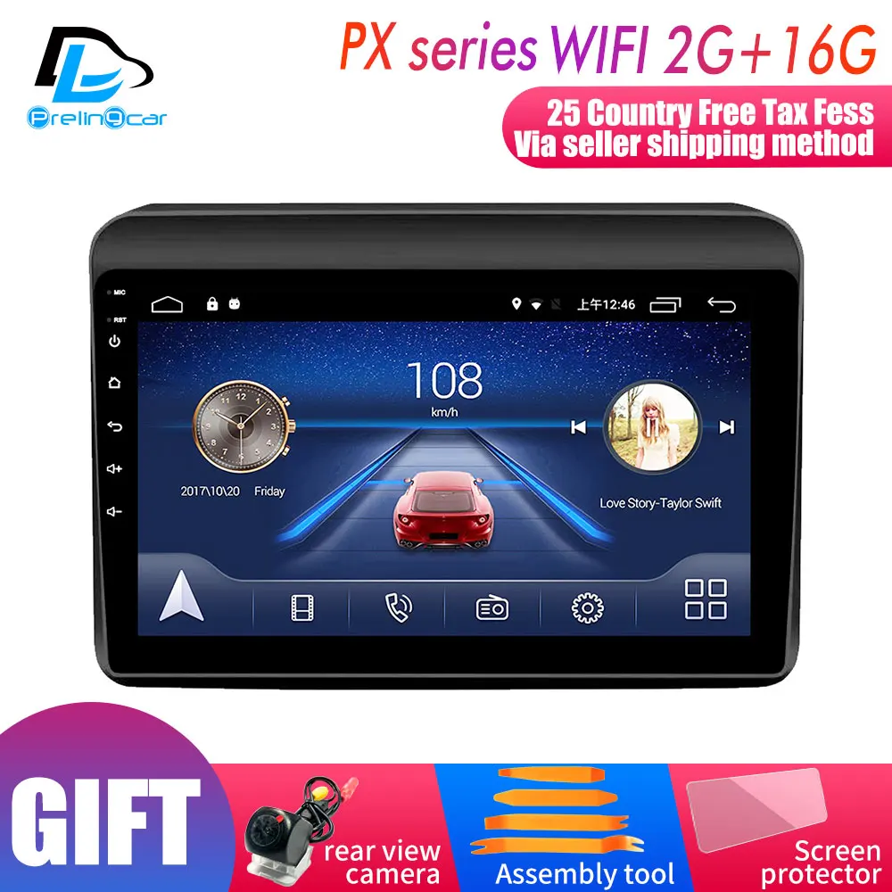 4G LTE Android 9,0 система автомобиля gps Мультимедиа Видео Радио плеер в приборной панели для suzuki ERTIGA Навигация стерео - Цвет: PX player 2G16G