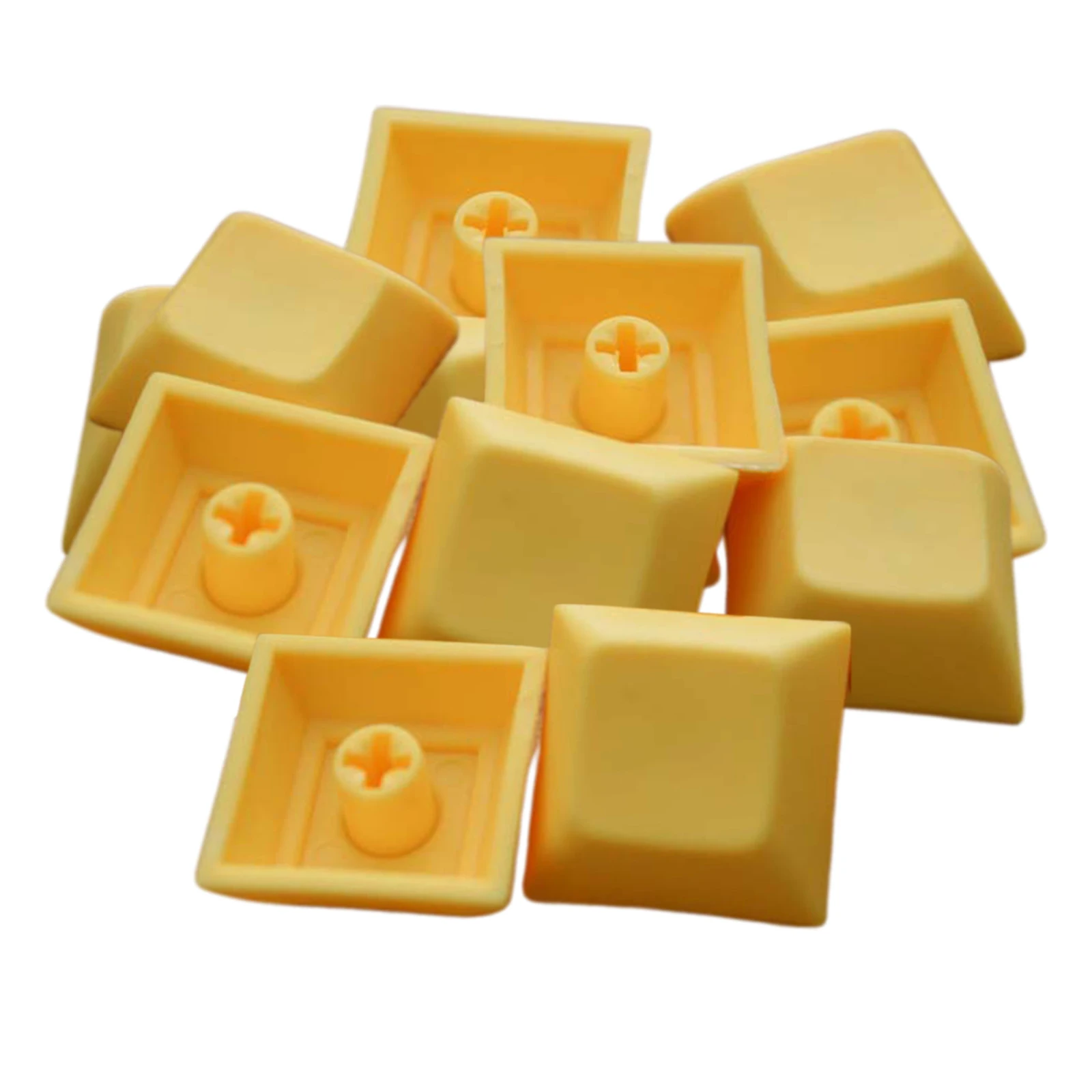 12 개/대 PBT DSA Keycaps Blank 인쇄 된 7.42mm 게임용 기계식 키보드, 촉각 느낌이 부드럽습니다.