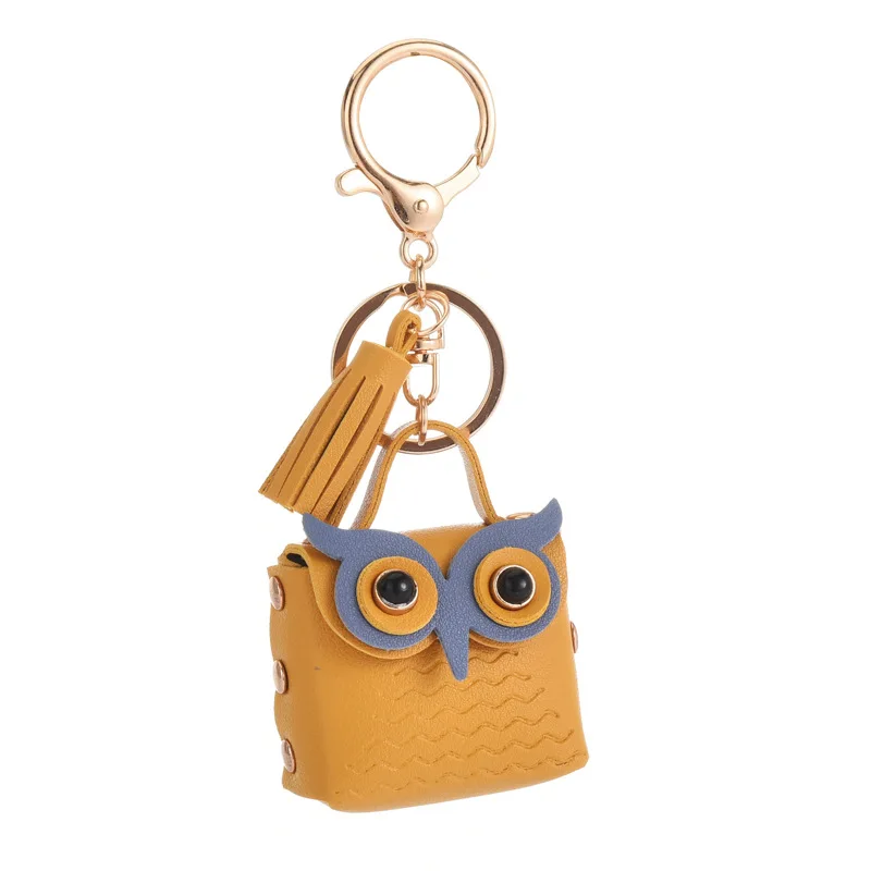 Cute Leather Owl Coin Purse Keychain Pendant Girl Boy Mini Bag Charm Ladies  Bag Key Pendant Ladies Gift Jewelry - AliExpress