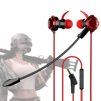 

HD Wire Control Headset Game Music Headsets Wired Earphone 5.0 AAC Earphones in Ear with mic for Computer Mobile Phone CS Sports