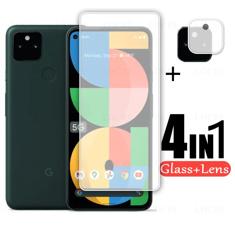 Закаленное защитное стекло для Google Pixel 5A 2 шт. зеркальная пленка камеры объектив 6