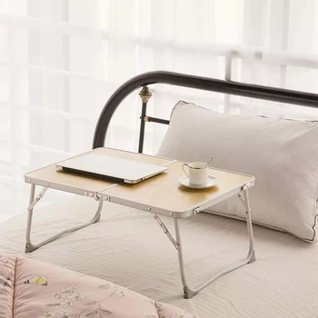 

Foldable Laptop Table Desk Dormitory With Folding Large Space Laptop Table Bedroom Study Table