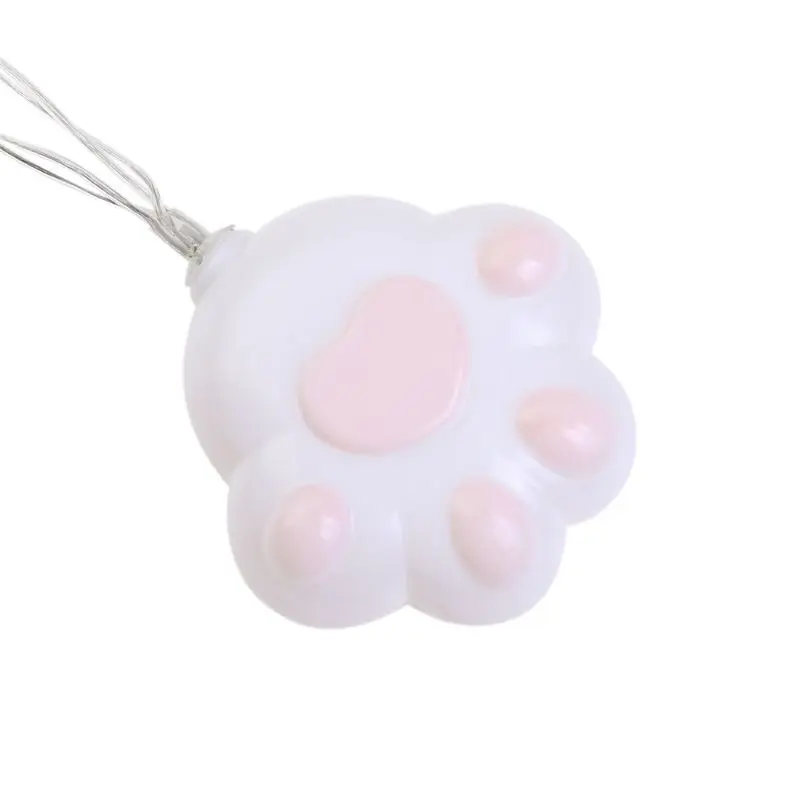 Cute Favorable 10 LED Cute Cat Claw Shape Decorative String Light Kid's Room Showcase Home Holiday Festival Decoration Lamp