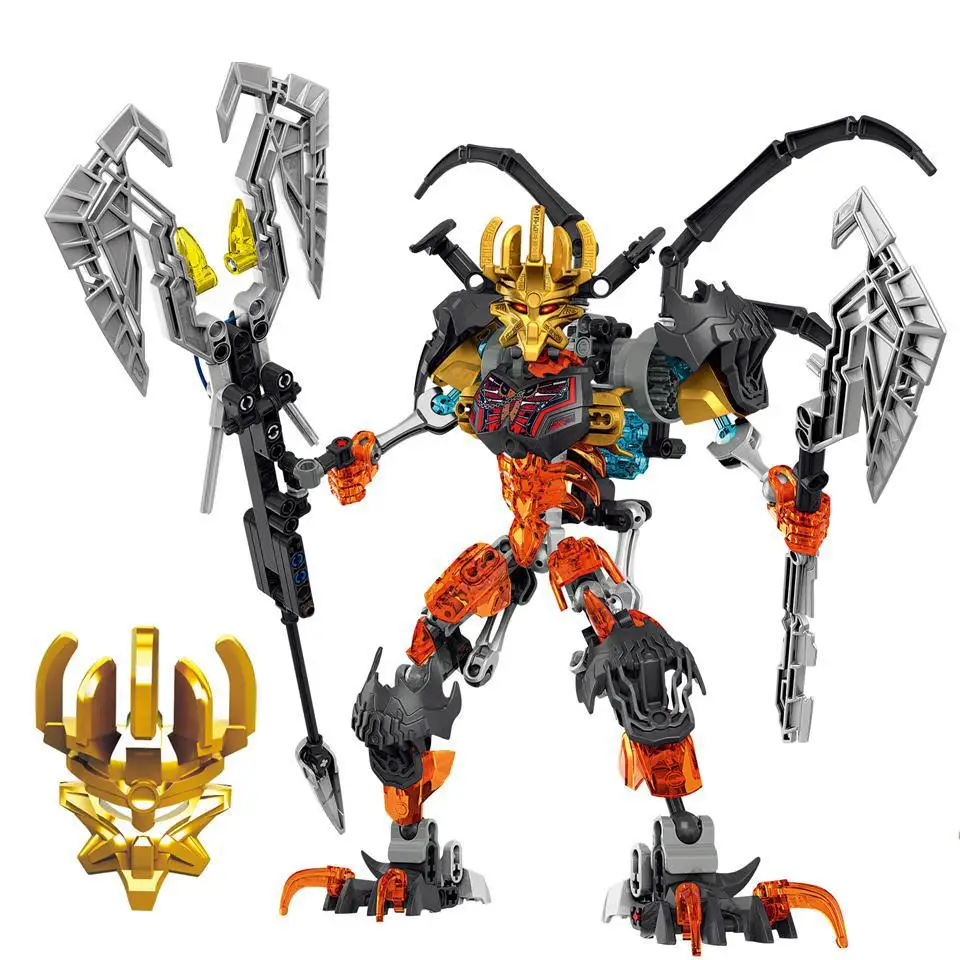 711-2 Bionicle скелет маска король фигурки строительные блоки игрушки набор для
