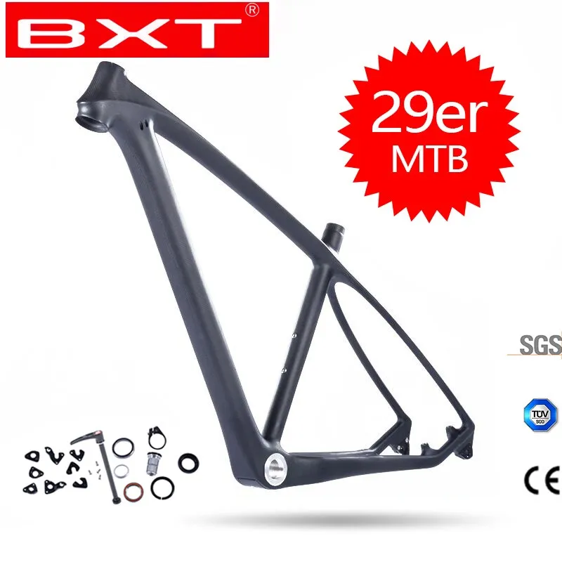 T800 3K 29ER 15" Glossy carbon mountain bike frame PF30 mtb carbon bicycle frame