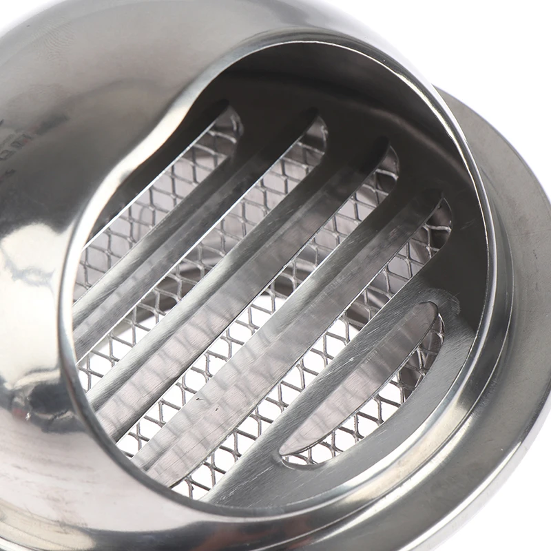 Grille da/ération murale conduit de ventilation extracteur sortie persiennes h/émisph/ère 304 couvercle d/évent en acier inoxydable sortie de hotte