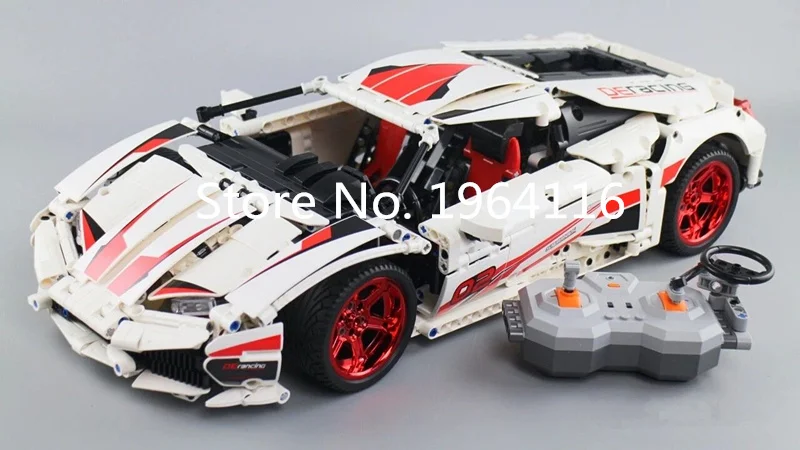 CADA C61018 Technic серия Lamborghin Huracan LP610-4 модель строительные блоки классический MOC Супер гоночный автомобиль игрушки для детей - Цвет: RC  model