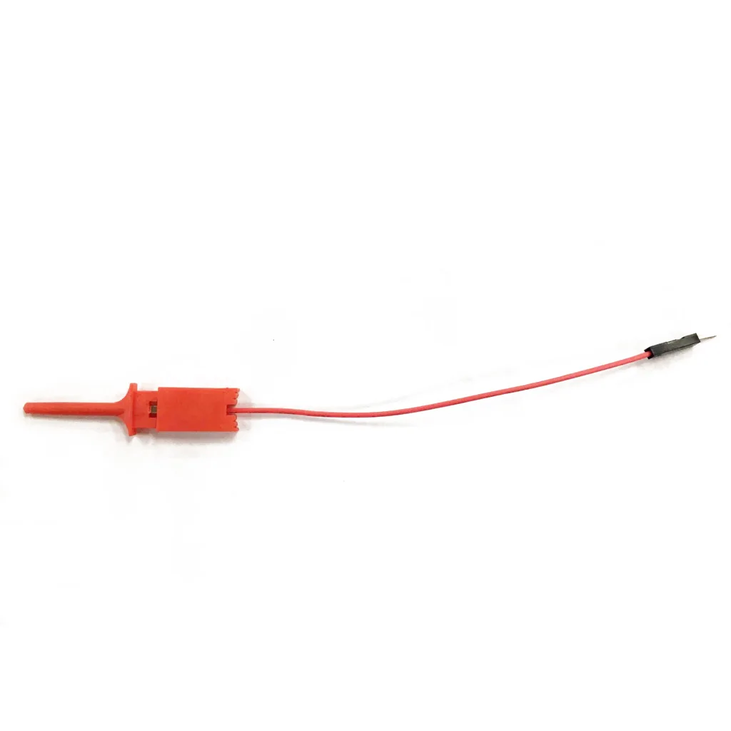 10 Pieces Red Test Hook Clip Ideal For Electronic Experiment / Logic Analyzer