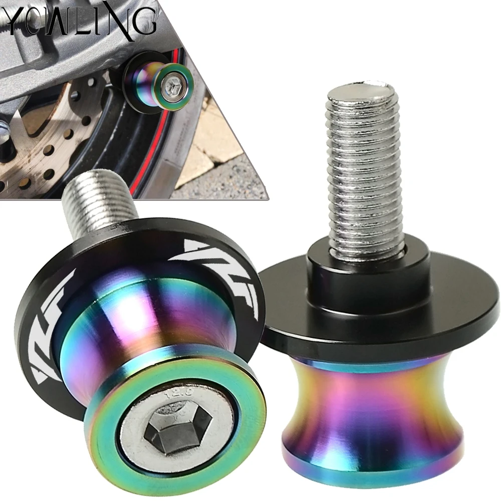 

M6 Swingarm Stand Screws Motorcycle Swing Arm Spools Sliders bobbins FOR YAMAHA YZF R1 R3 R6 R15 2002 2003 2004 2005-2017 2018
