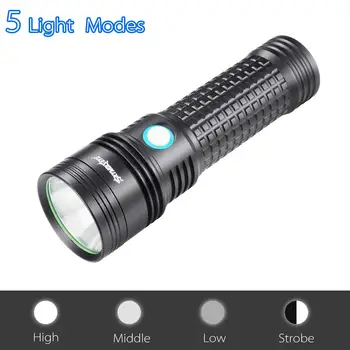

Pocket Torch Flashlights 18650/26650 Powerful For Hunting Tactical Lamp Torch