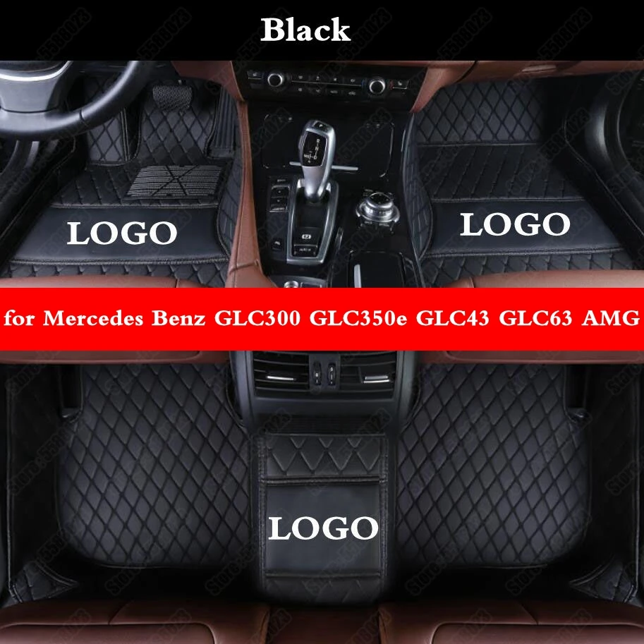 Tappetini Auto Per Mercedes Benz Glc250 Glc300 Glc350E Glc43 Glc63 Amg Suv Custom All Weather Foot Pads Automotive Carpet Cover