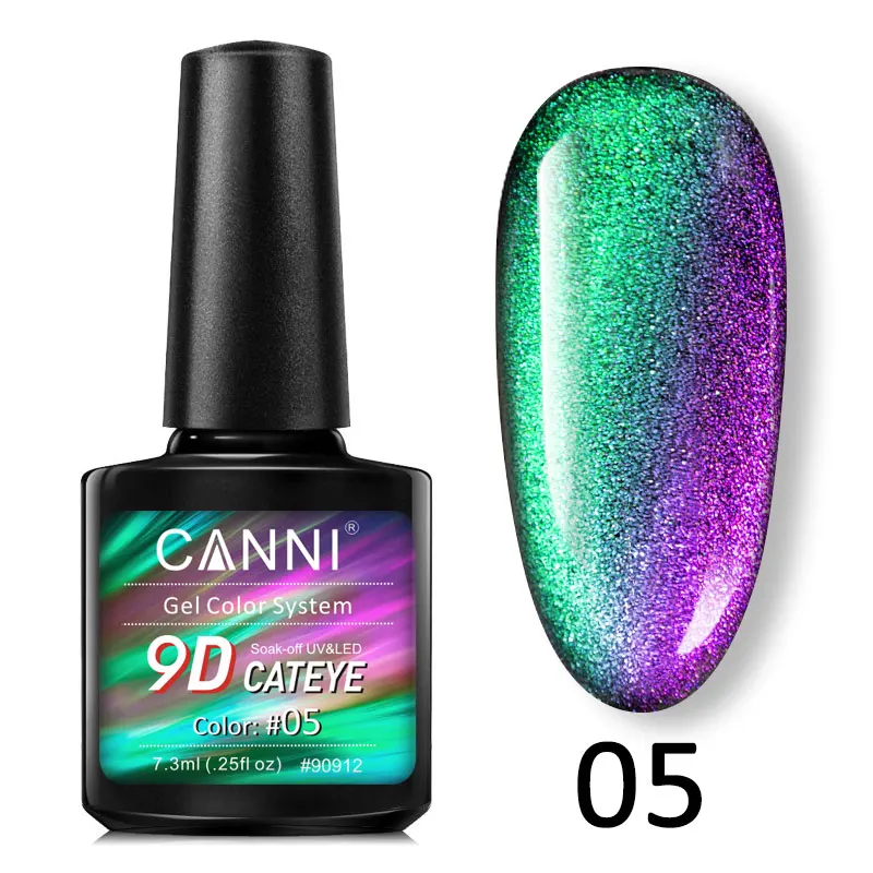 CANNI 9D Galaxy кошачий глаз Магнитный Гель-лак 7,3 мл 3D дизайн ногтей маникюр замачиваемый эмаль УФ-гель для ногтей лак