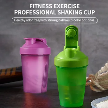 

High Quality New Universal Auto Car Vehicle Drink Bottle Cup Sport Shaker 400ml Half-Transparent Clear Scale Portable Sport Cup