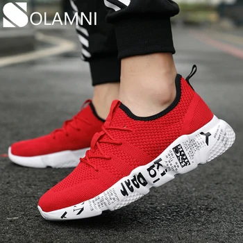 

Breathable Air Mesh Sneakers Men Casual Shoes Spring Summer Light Fashion Platform Flat Shoes Male Trainers Fit Shoe Big Size 47