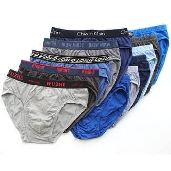 

6PCS/Lot Underwear Men 100%Cotton Men Birefs Mid Waist Triangle Comfortable Underwear Men Breathable Shorts Men Briefs Random