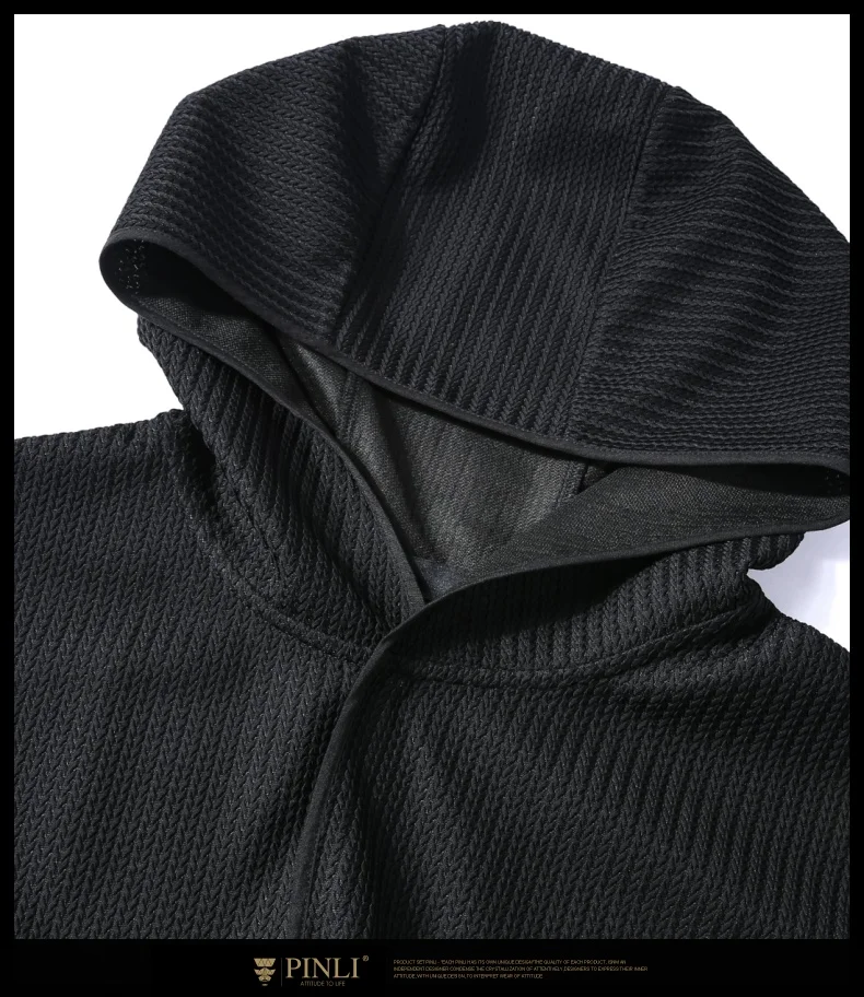 Regatas Masculino, повседневная,, майка, мужская, Pinli, осень, новинка, мужская, свободная, средняя и длинная, с капюшоном, пальто, влажная, B193107097