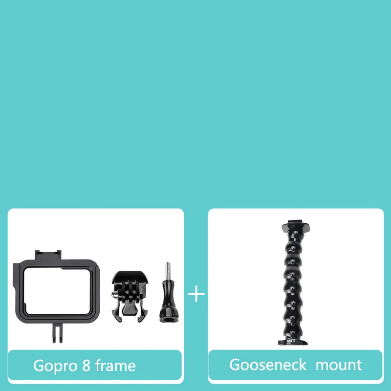 Для Gopro Hero 8 металлическая рамка велосипедная камера крепление защитная рамка набор для Gopro Hero 8 чехол для экшн-камеры аксессуары - Цвет: option 10