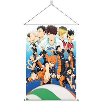 

Anime Haikyuu!! Tobio Kageyama Hinata Shoyo Personalize Customer Made Alloy Fabric Wall Poster Scroll 60x90cm 24x36inches
