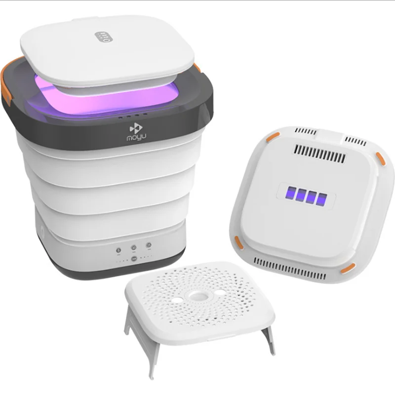 PROD 1005001809761516 110V 220V Foldable Electric Clothes Washing
Machine Travel Portable UV Disinfection And Drying Clothes Washer
