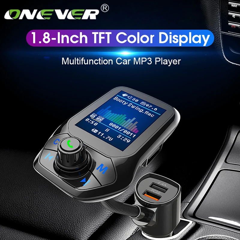 Onever Bluetooth 5 0 FM передатчик автомобильный модулятор Voiture MP3 радио плеер приемник