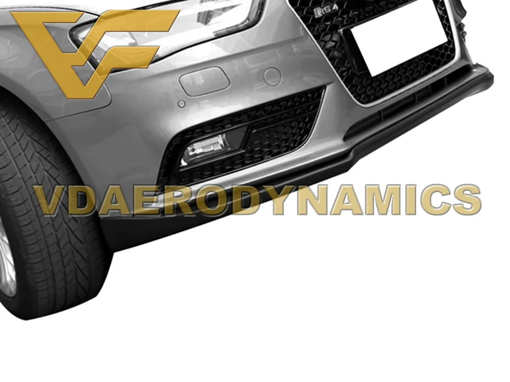 Подходит для 08-12 13-16 Audi B8 A4 S4 углеродное волокно VAD-V Передняя губка Бампер Комплект-4 стиля на выбор - Цвет: V-2 13-16 A4