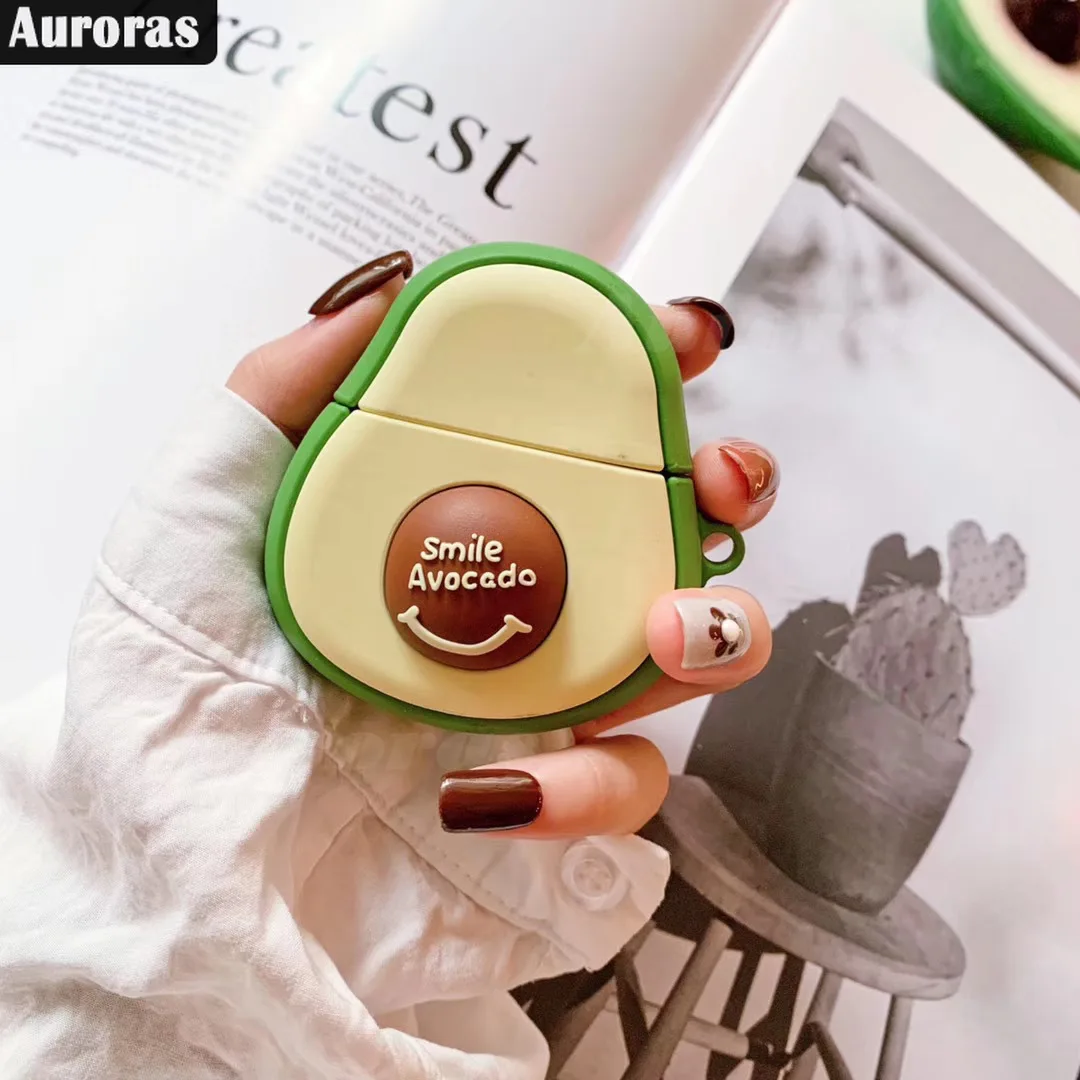 Auroras для Apple Airpods Pro Чехол Авокадо Фрукты Дизайн полное покрытие уникальные