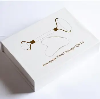

Free Shipping KCONYD Factory Wholesale High quality -Face Roller and Guasha set-Retail box