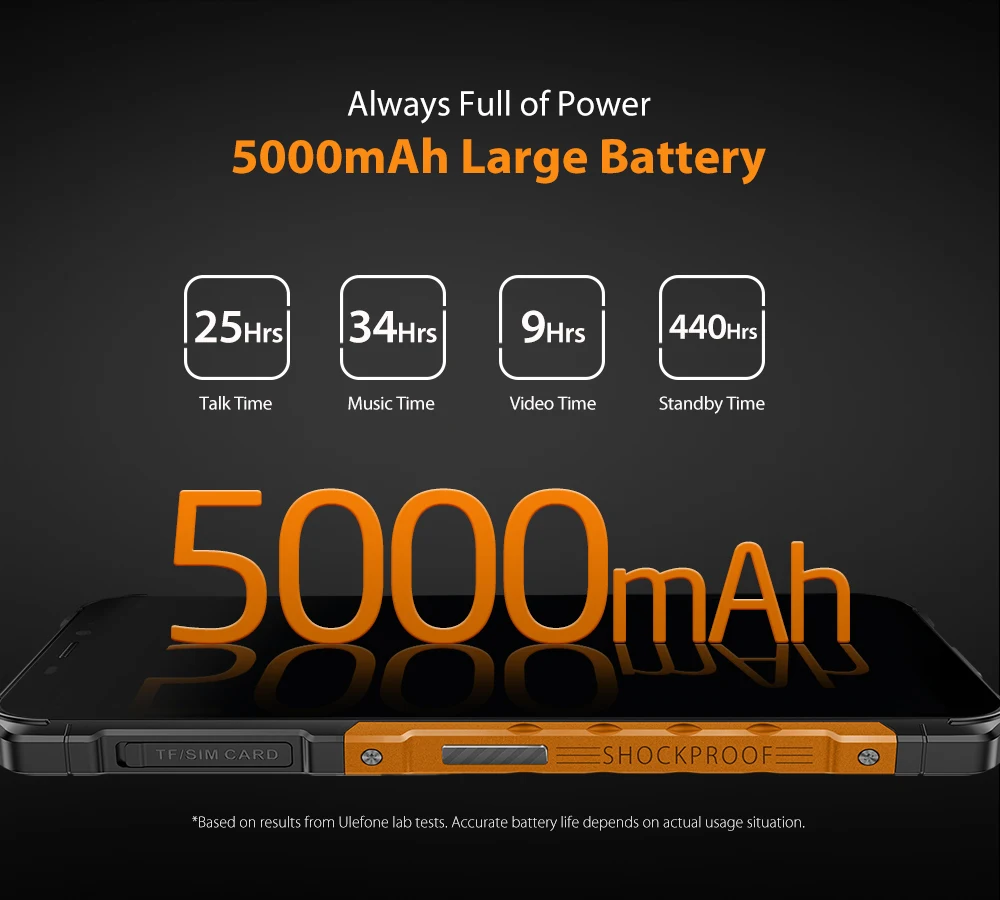 Ulefone Armor X5 IP68/IP69K Rugged Android 10.0 Shockproof Smartphone 5000mAh Octa Core 5.5'' OTG NFC 3GB 32GB 4G LTE Cellphone