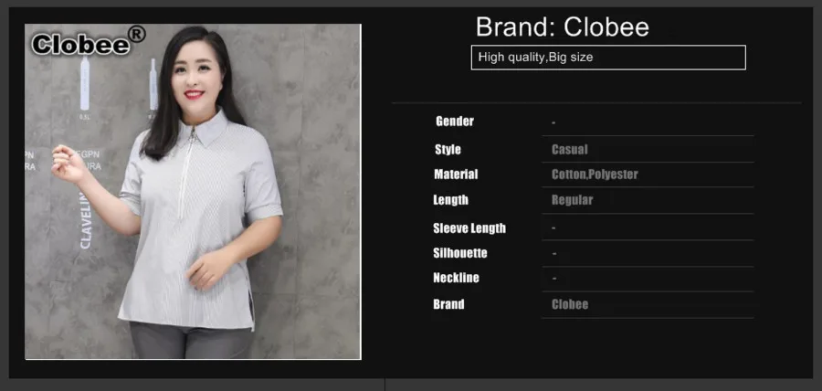9XL 8XL 7XL 6XL 5XL blusa social feminina женские рубашки белые топы для девушек в полоску свободного размера плюс Blusas топы M315