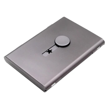 

AAY-Business Card Holder Push Card Bank Card Membership Card Packaging Metal Ultra-Thin Business Card Box Storage Box