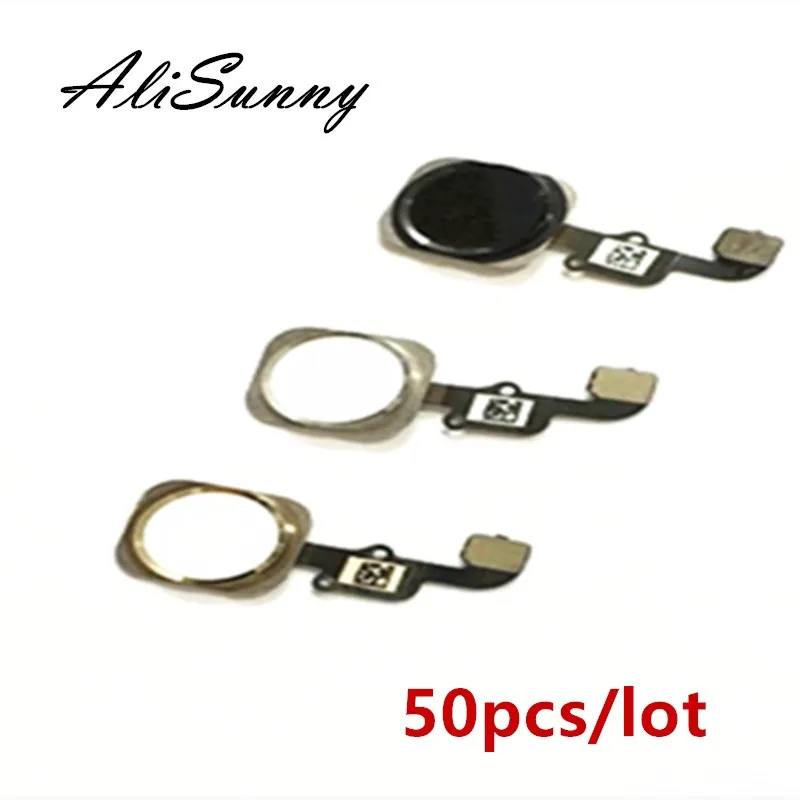 AliSunny 50 шт. гибкий кабель для кнопки Домой iPhone 6s 7 6 Plus 5S 6G 7Plus P запасные части кнопок