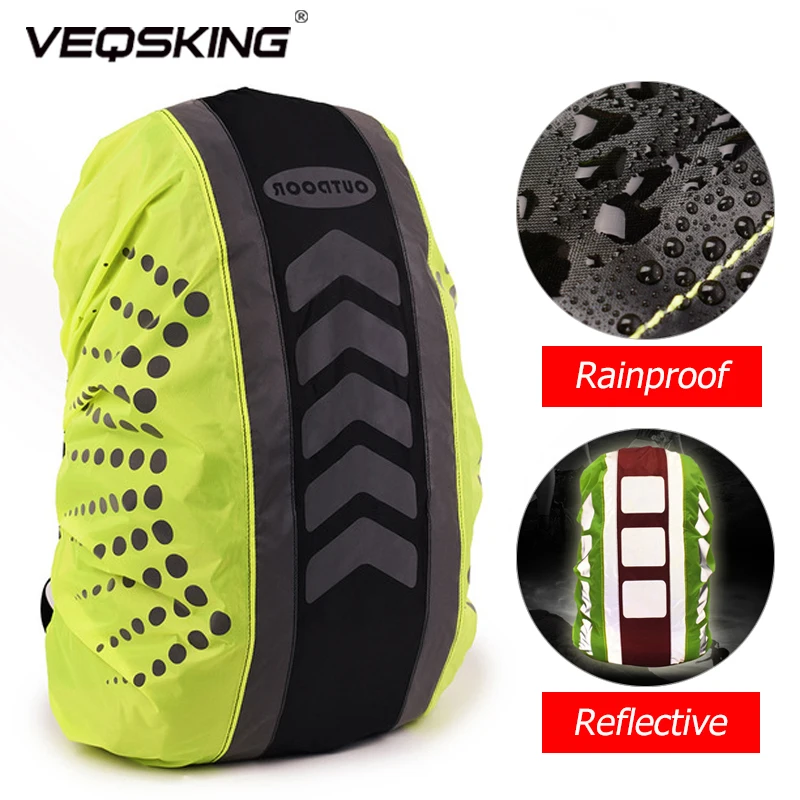 Reflective Waterproof Bag Rain Cover Backpack Cover Outdoor Travel