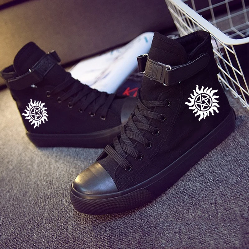 TV Show Supernatural Lace-up Sneakers Casual Canvas Shoes 2