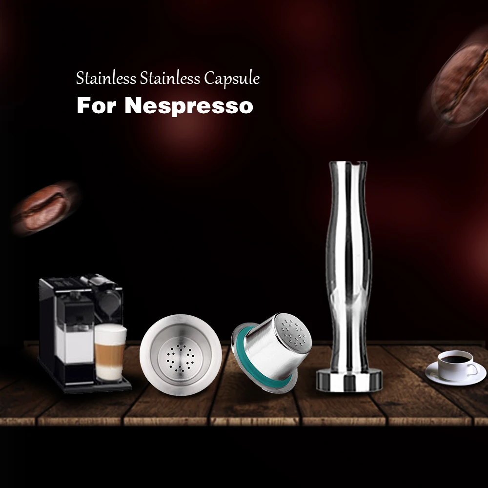6 шт. многоразовые капсулы для кофе Nespresso из нержавеющей стали с 120