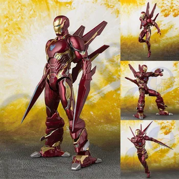 

2019 NEW Hot Marvel Avengers SHFiguarts IRON MAN MK50 NANO WEAPON SET Infinity War Action Figures Model Toys Free Shipping