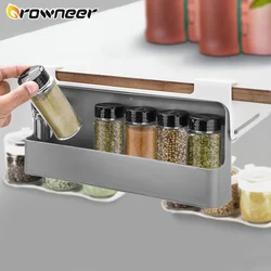 Estante de almacenamiento autoadhesivo para cocina, organizador de especias montado en la pared, para botellas de especias, suministros de cocina para el hogar, disponible
