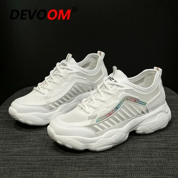 

Summer Outdoor Running Shoes For Women Breathable Mesh Chunky Sneakers Women Jogging Sport Shoes Woman Platform Triple s Shoes