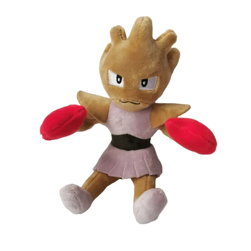 Original Pokemon Pikachu Series Hitmonchan Plush Toy Stuffed Dolls Kawai Kid Gift