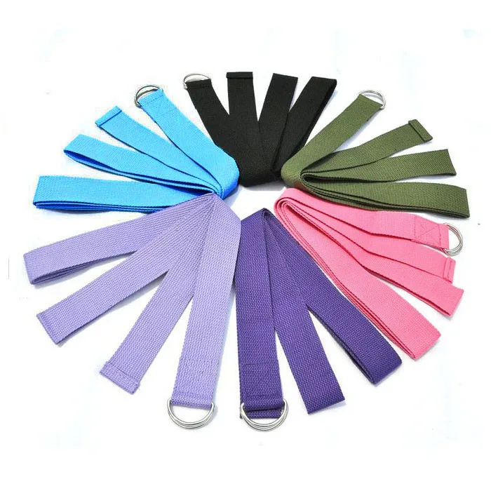 

New 2019 Yoga Stretch Strap D-Ring Belt Waist Leg Fitness 180CM Adjustable fitness equipment HOT