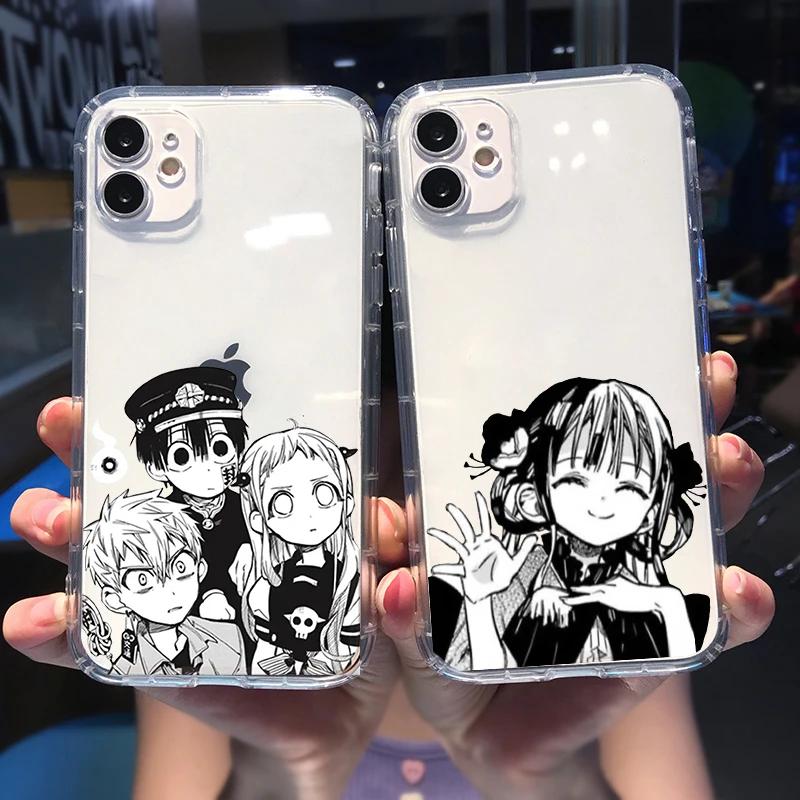 日本アニメトイレバウンド花子くん電話ケースiphone 12 11プロマックスxs Xr 7 Se 8 6プラスクリアソフトシリコンカバーfundas 電話用緩衝材 Aliexpress