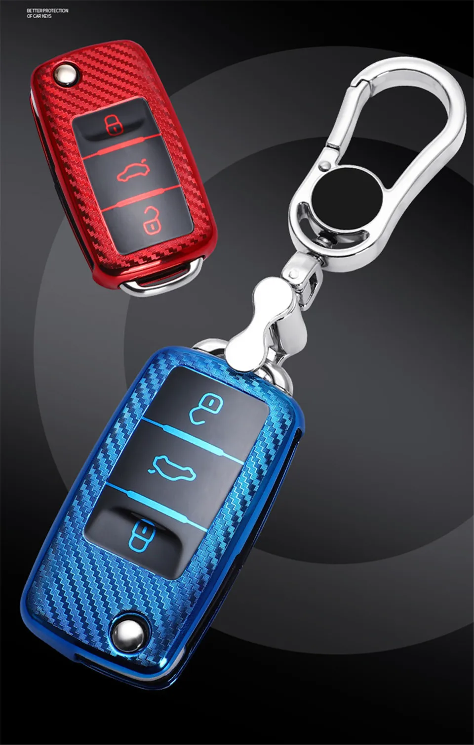 Cover chiave telecomando per VW volkswagen Polo Bora Tiguan Passat Golf 6 Lavida 11 Cover chiave telecomando per VW volkswagen Polo Bora Tiguan Passat Golf 6 Lavida - H145c5071d3a042bc905546bb02d70a74v