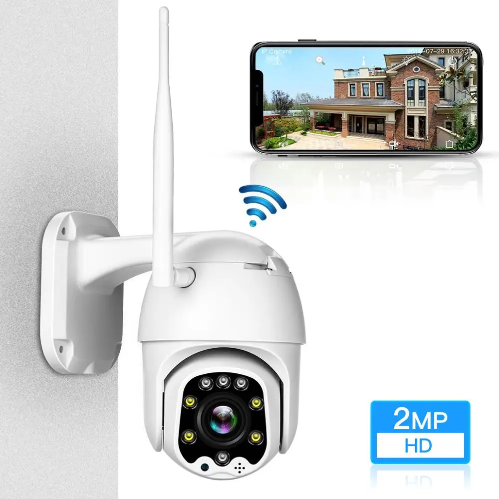1080P IP камера Wi Fi наружная наблюдения с датчиком PTZ 5x оптический зум сетевая