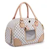 Pu Leather Small Cat Dog Carrier Bag Outdoor Travel Carry Tote Foldable Shopping Bag Portable Pet Dog Handbag 3