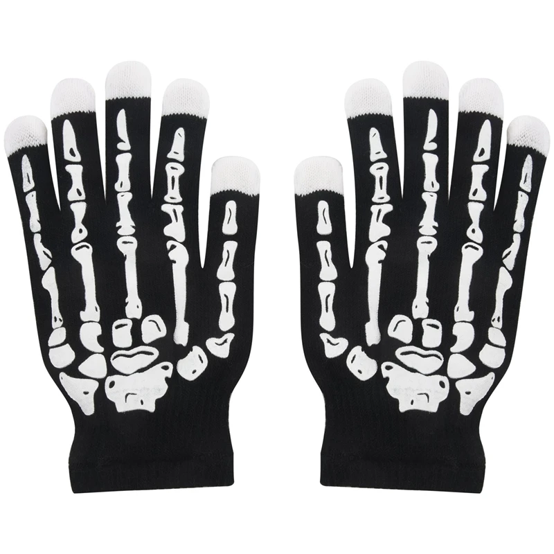 

LED Funny Luminous Gloves Christmas Halloween Bar Applicable Props Seven Colors Randomly Change Light-Emitting Toy Children Gift