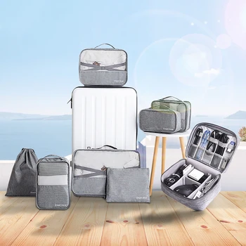 

Waterproof Travel Essential Storage Bag Digital Package Portable Cosmetics Clothes Shoes Organizer Casual Backpack Accessories