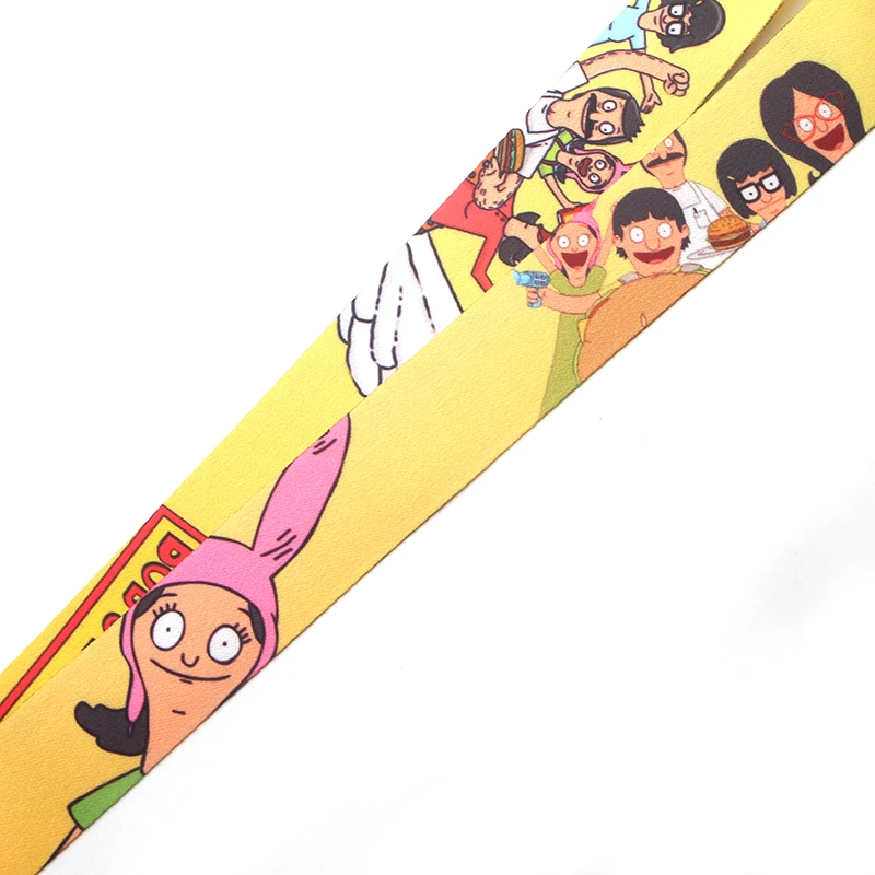 CA112 Bob's Burgers шейный ремешок для ключей, ID карт, телефонных ремешков, USB держатель для бейджа, сделай сам, ремешок для шеи, висячий канат, Lanyards
