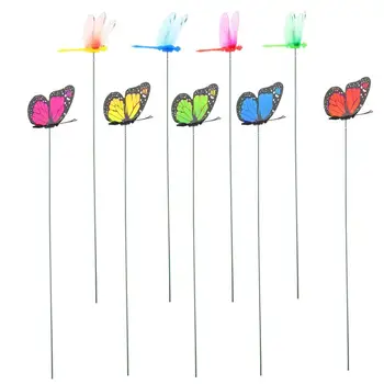 

48pcs Colorful Garden Decorations Butterflies Stakes and Dragonfly Stakes