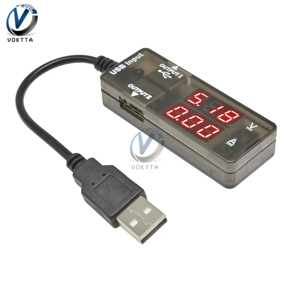 Портативный usb-тестер с проводом Вольтметр Амперметр детектор Мощность банк Батарея Зарядное устройство USB Doctor Meter Цифровой Тестер