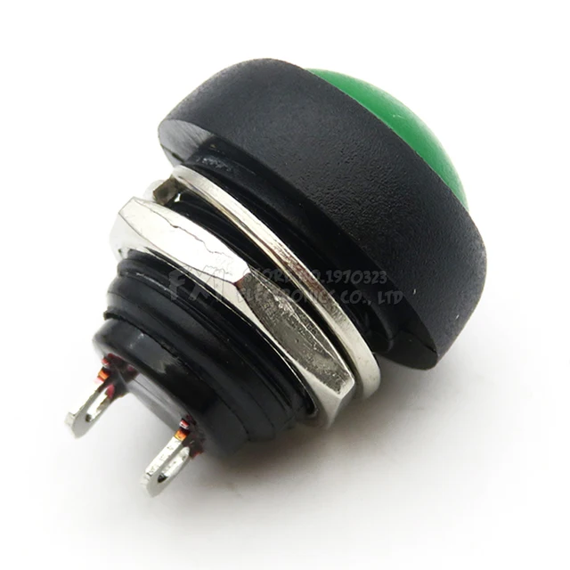 20 Pezzi 12mm Mini Interruttore A Pulsante Momentaneo Pulsante Impermeabile 1a 250vac 3a 125vac Interruttore A Pulsante Rotondo 97436249