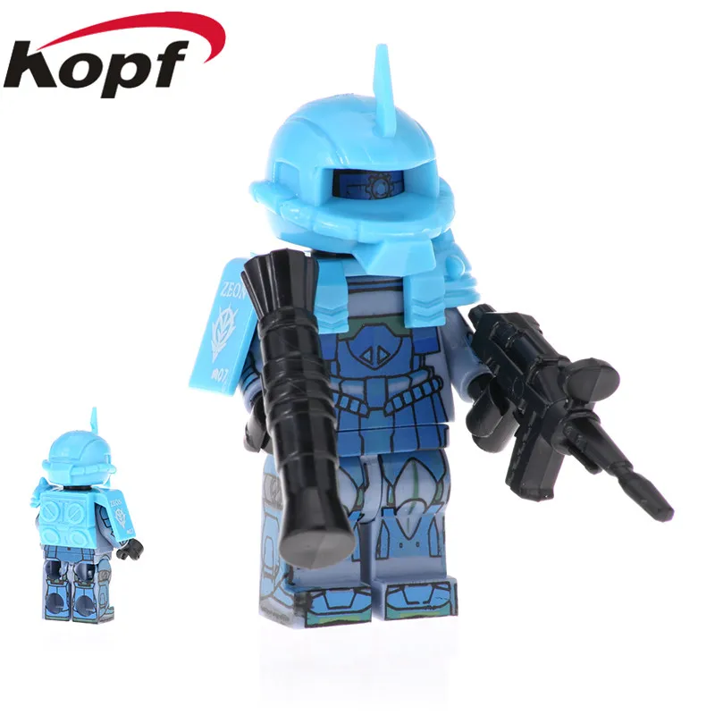 20 шт. строительные блоки Fiugres мобильный костюм ZGMF-2000 Тигр Zagus прототип Zaku MS-05K развивающий конструктор Детские Подарочные игрушки PG2011 - Цвет: PG2011 20Pcs No Box